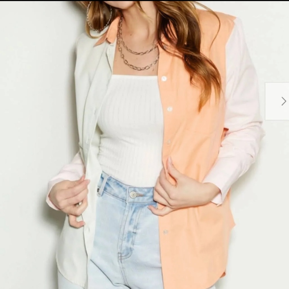 3/$15! NWT Rue 21 Multicolor Button Up Shirt Medium